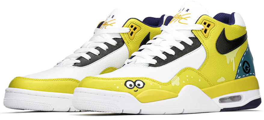 【客製球鞋】 Nike Flight Legacy 皮革 FZBB 主題 小黃人 百搭 塗鴉 中筒 復古籃球鞋 男款 黃藍 Shop 【客製球鞋】 Nike Flight Legacy 皮革 FZBB 主題 小黃人 百搭 塗鴉 中筒 復古籃球鞋 男款 黃藍