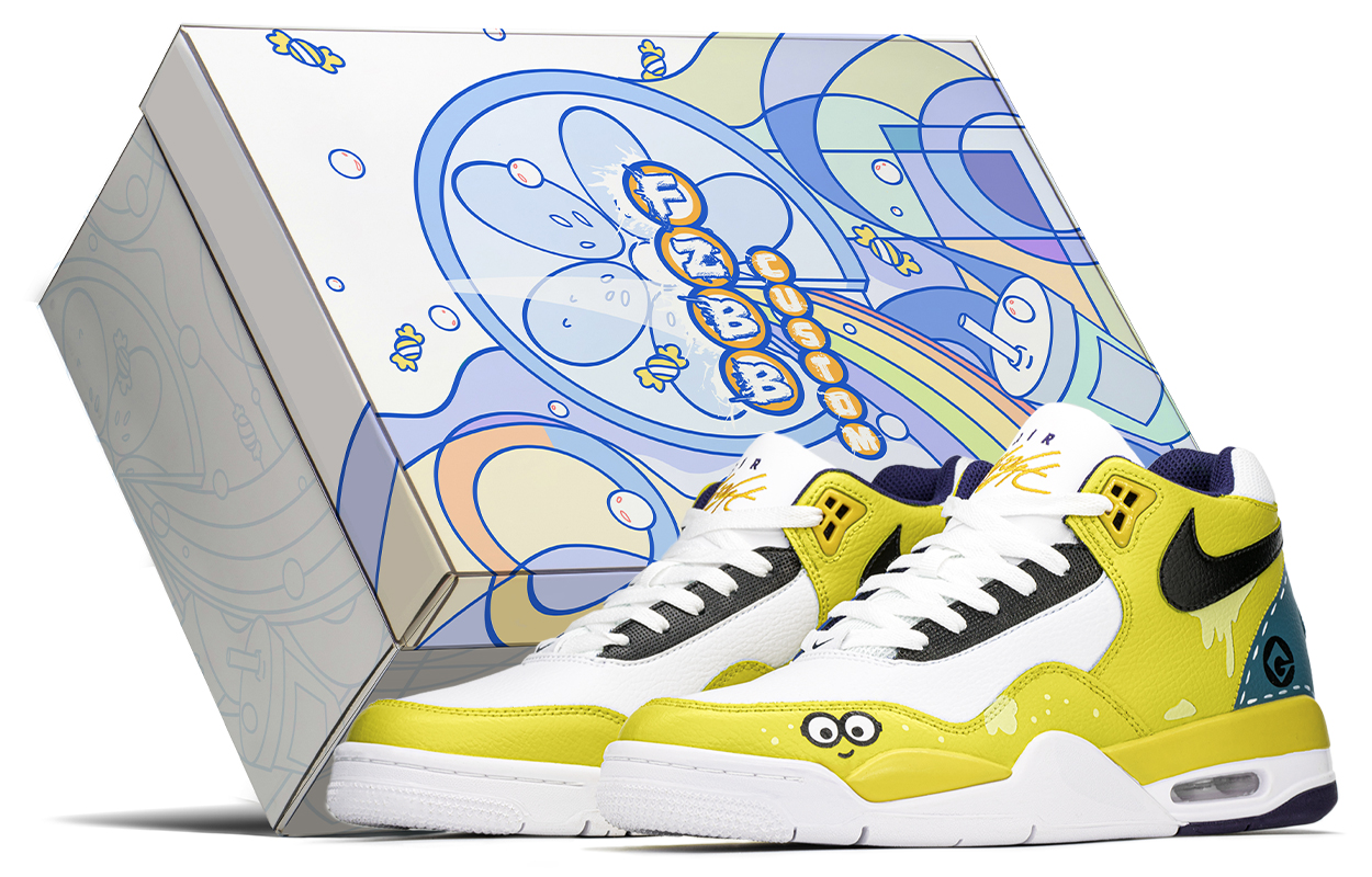 [Custom Shoes] Nike Flight Legacy 'Minions Yellow Blue'