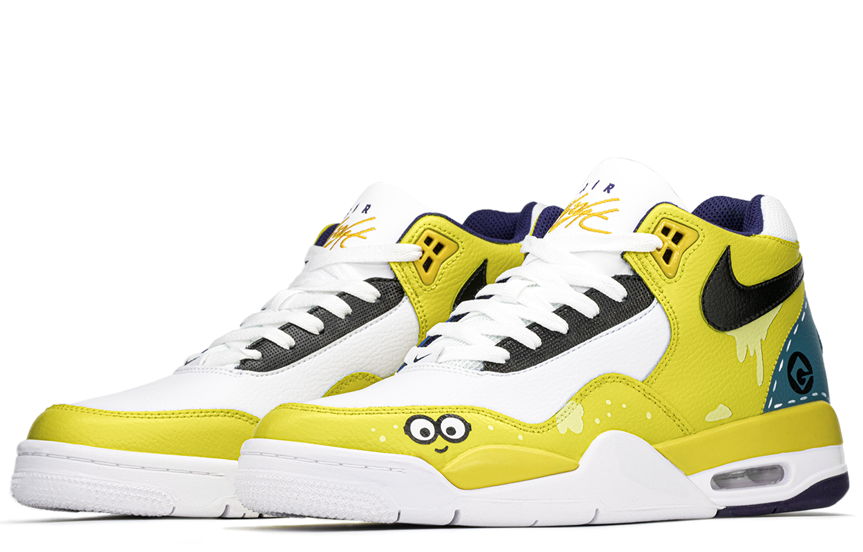[Custom Shoes] Nike Flight Legacy 'Minions Yellow Blue' 圖 4