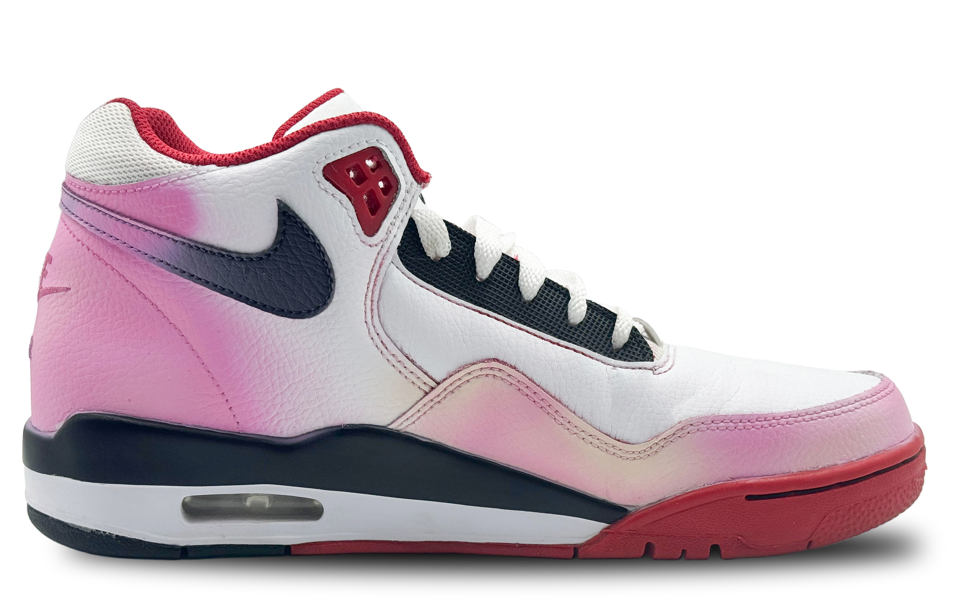 Lookbook [Sepatu Kustom] Nike Flight Legacy 'Pink dan Kuning' BQ4212-100(Team173--砰然心动)