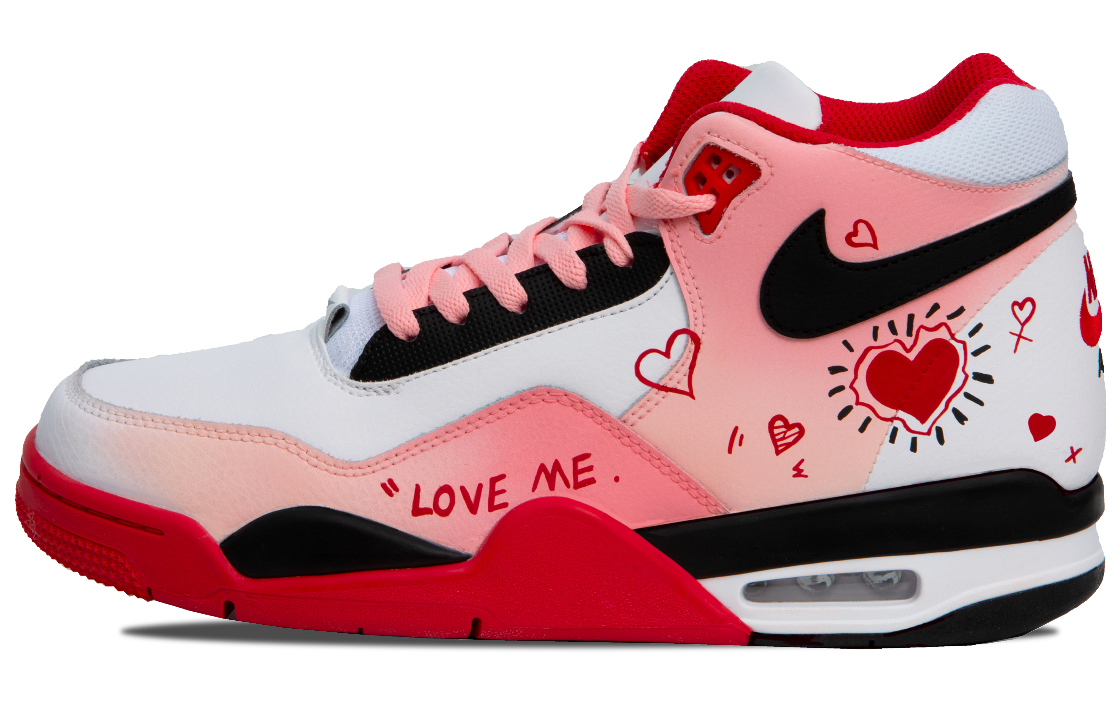 [Custom Shoes] Nike Flight Legacy 'Pink Heart' 圖 2