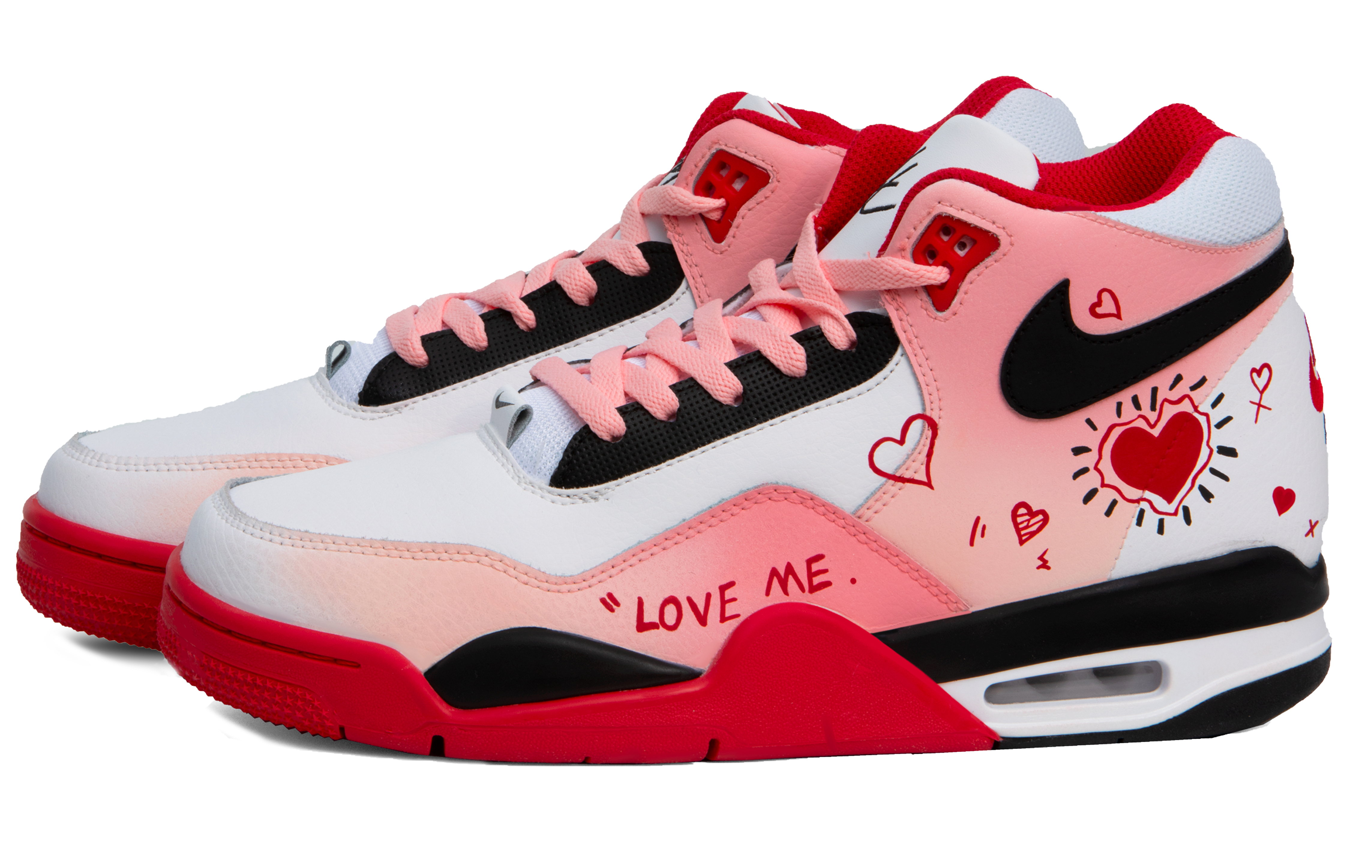 [Custom Shoes] Nike Flight Legacy 'Pink Heart' 圖 4