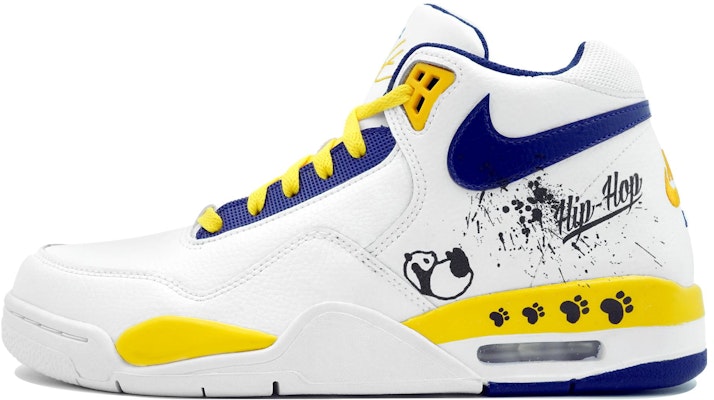 【定制球鞋】Nike Flight Legacy 萬花弄 頑皮熊貓 律動的旋律 經典復古風格 清新 好看 防滑耐磨 中幫 復古籃球鞋 男款 白黃藍 Buy 【定制球鞋】Nike Flight Legacy 萬花弄 頑皮熊貓 律動的旋律 經典復古風格 清新 好看 防滑耐磨 中幫 復古籃球鞋 男款 白黃藍