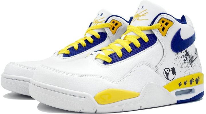 【定制球鞋】Nike Flight Legacy 萬花弄 頑皮熊貓 律動的旋律 經典復古風格 清新 好看 防滑耐磨 中幫 復古籃球鞋 男款 白黃藍 Shop 【定制球鞋】Nike Flight Legacy 萬花弄 頑皮熊貓 律動的旋律 經典復古風格 清新 好看 防滑耐磨 中幫 復古籃球鞋 男款 白黃藍