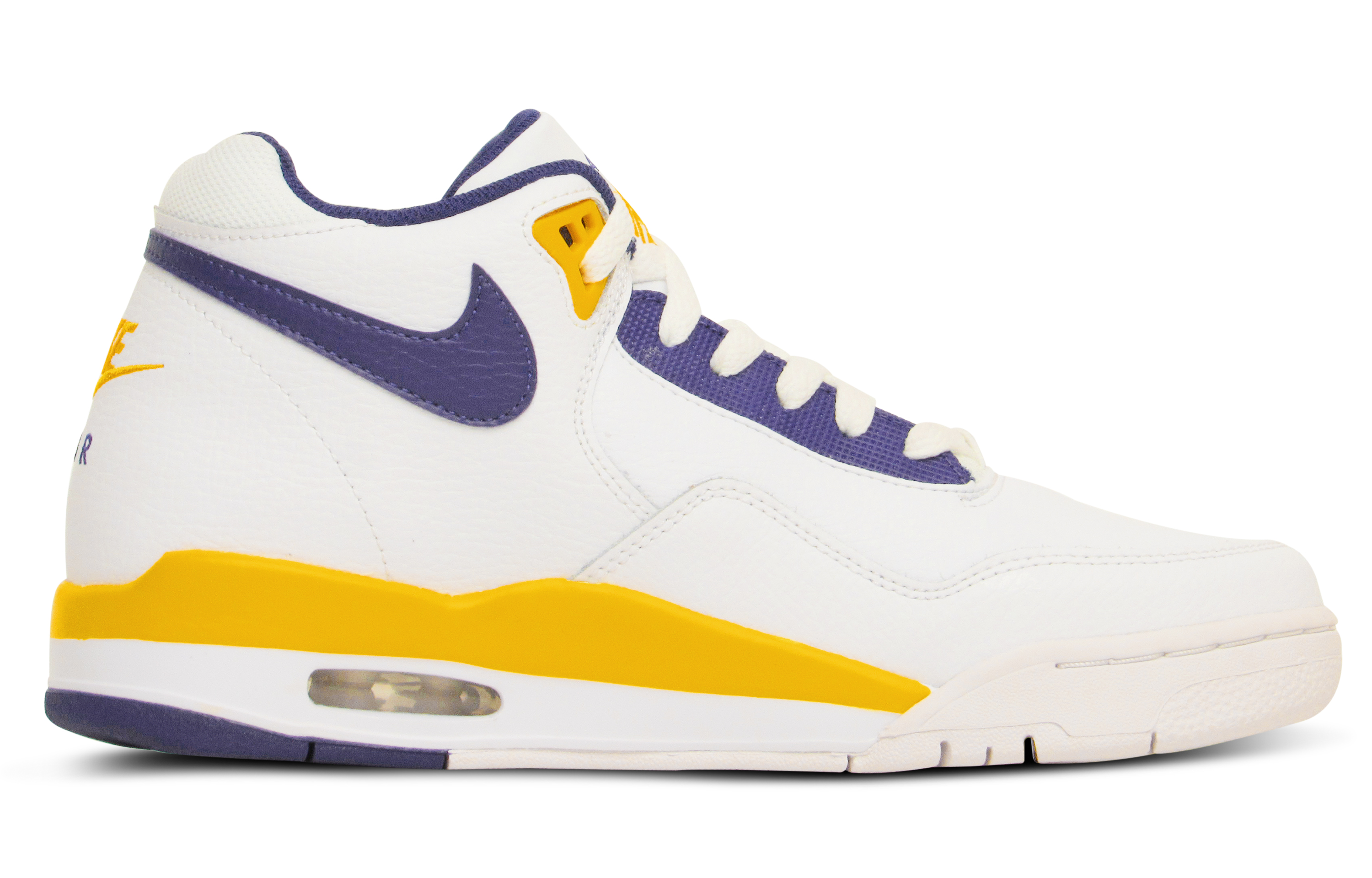 Lookbook [カスタムシューズ] ナイキ フライト レガシー 'パープルイエローマンバ' BQ4212-102(Team65-紫金英文)