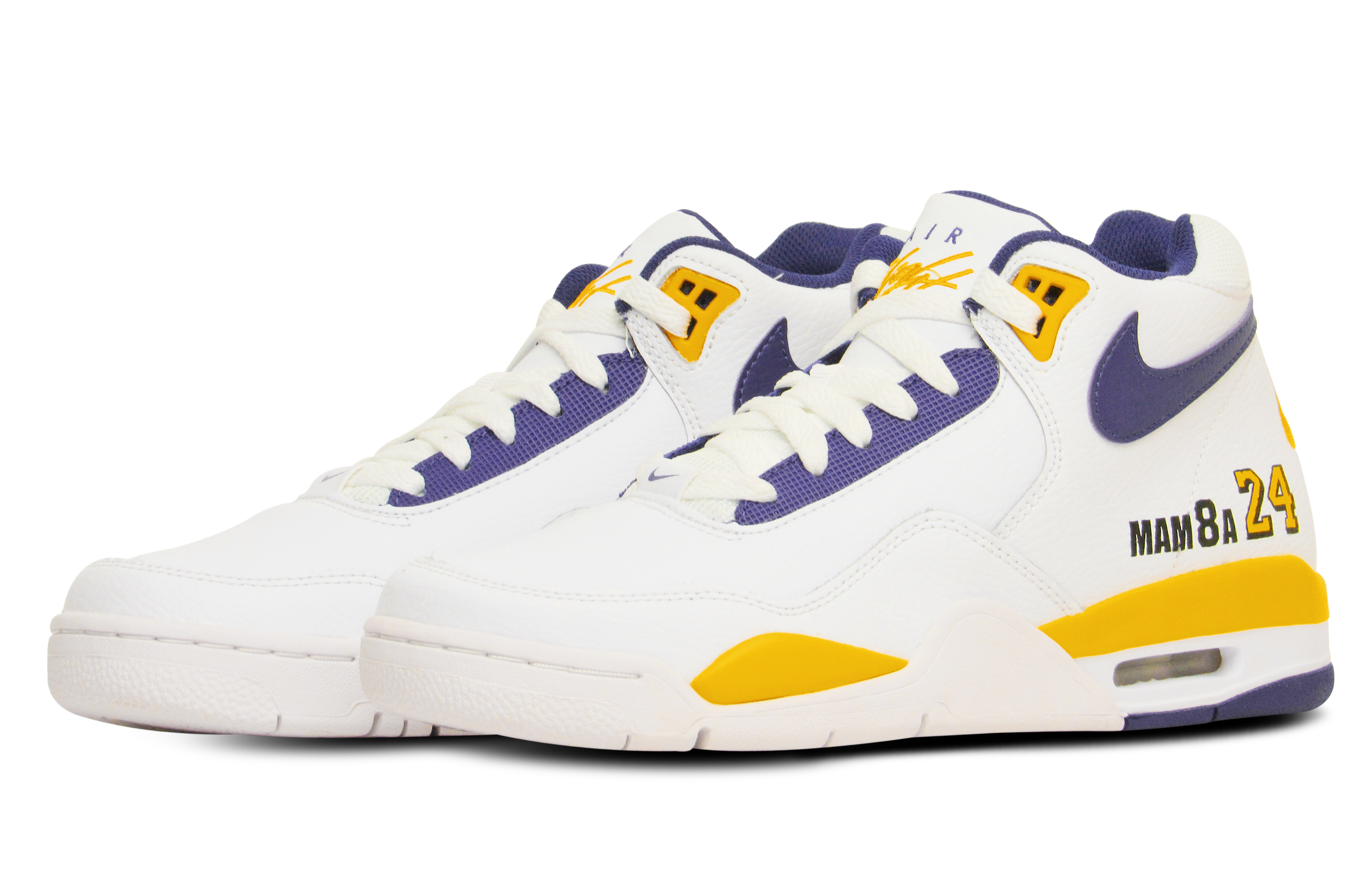 Shop [カスタムシューズ] ナイキ フライト レガシー 'パープルイエローマンバ' BQ4212-102(Team65-紫金英文)