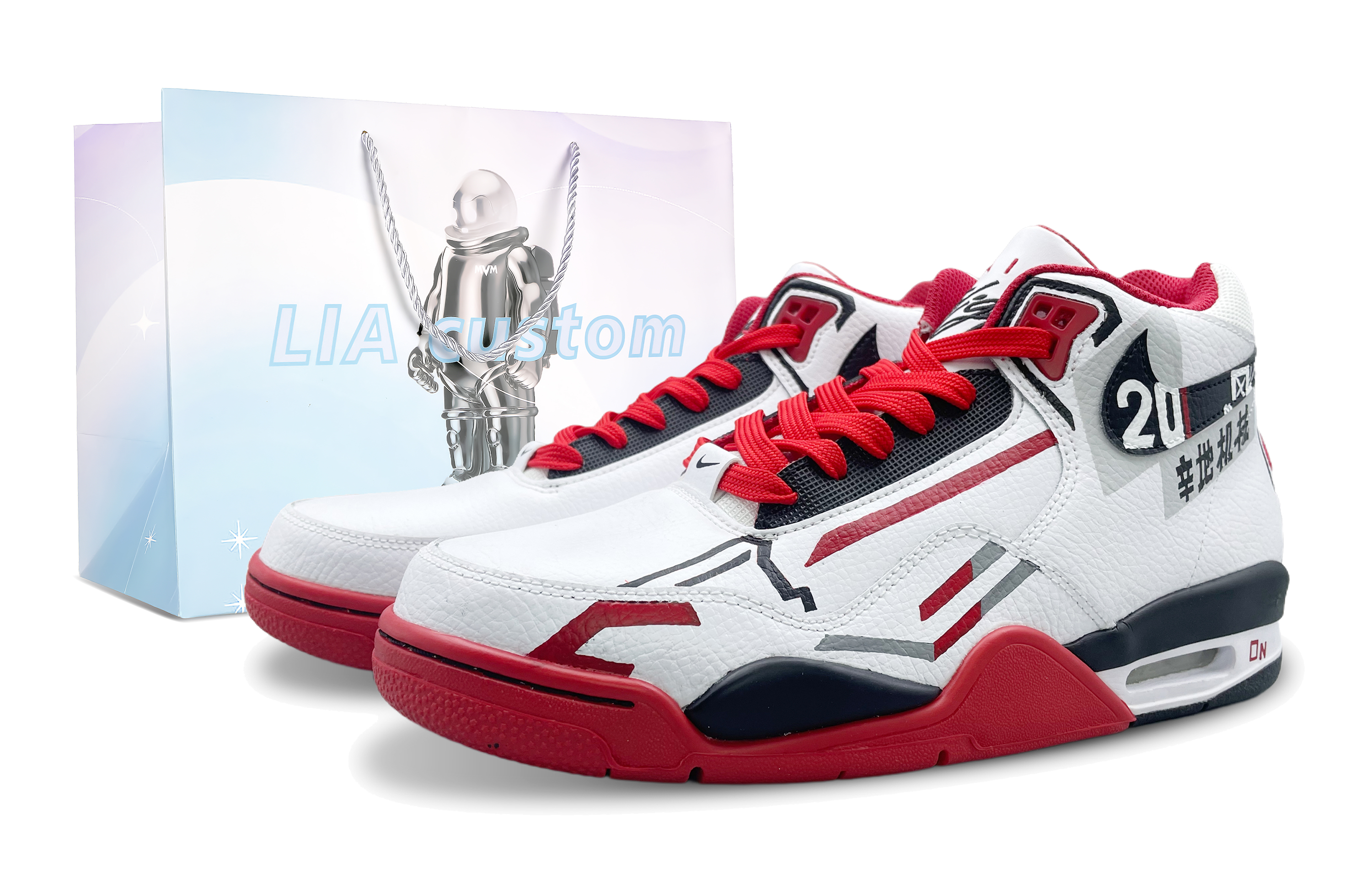 [Custom Shoes] Nike Flight Legacy 'Red Graffiti'