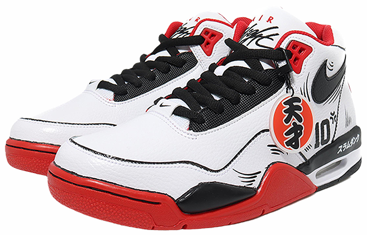 Lookbook [Sepatu Custom] Nike Flight Legacy 'Merah Putih Hitam Bakat Basket' BQ4212-100(Team10--天才10号QD)