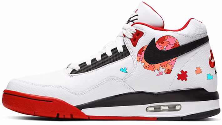 【客製球鞋】Nike Flight Legacy 積木愛心 潮流百搭 防滑耐磨 高筒 復古籃球鞋 男款 紅白藍 Buy 【客製球鞋】Nike Flight Legacy 積木愛心 潮流百搭 防滑耐磨 高筒 復古籃球鞋 男款 紅白藍