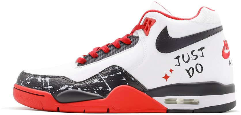 【客製球鞋】Nike Flight Legacy just do 塗鴉 潑墨 經典復古風格 街頭潮流 簡約百搭 中筒 復古籃球鞋 男女同款 紅白 Order 【客製球鞋】Nike Flight Legacy just do 塗鴉 潑墨 經典復古風格 街頭潮流 簡約百搭 中筒 復古籃球鞋 男女同款 紅白