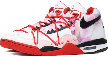 【客製化球鞋】Nike Flight Legacy 高熱愛情 氣泡愛心 高筒 復古籃球鞋 男女款 紅白 Lookbook 【客製化球鞋】Nike Flight Legacy 高熱愛情 氣泡愛心 高筒 復古籃球鞋 男女款 紅白