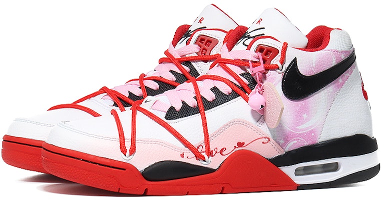 나이키 플라이트 레거시 '레드 화이트 러브 버블' (커스텀) BQ4212-100(Team10-气泡爱心) Lookbook 나이키 플라이트 레거시 '레드 화이트 러브 버블' (커스텀) BQ4212-100(Team10-气泡爱心)