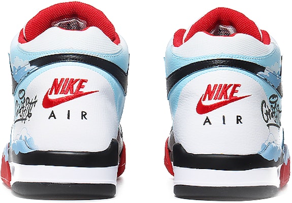 【訂製球鞋】Nike Flight Legacy 翠藍天際 浮雲 高筒 復古籃球鞋 男女款 紅白 Purchase 【訂製球鞋】Nike Flight Legacy 翠藍天際 浮雲 高筒 復古籃球鞋 男女款 紅白