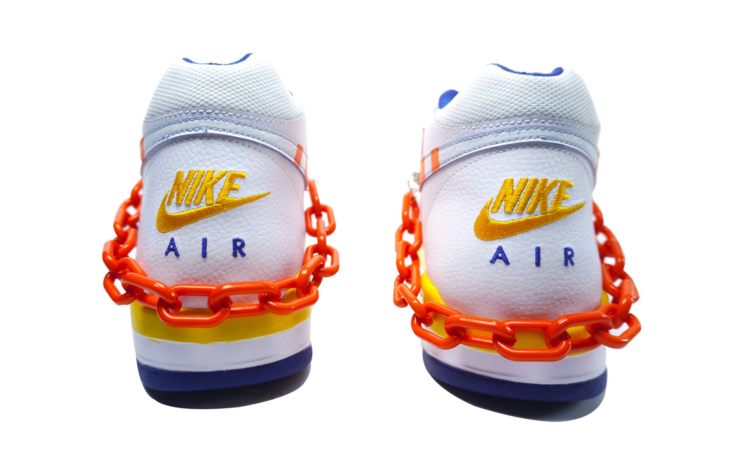 Details for [定制鞋] Nike Flight Legacy '蜗牛竞速 - 白橙色' BQ4212-102-（Team185-橙色竞速链条款）