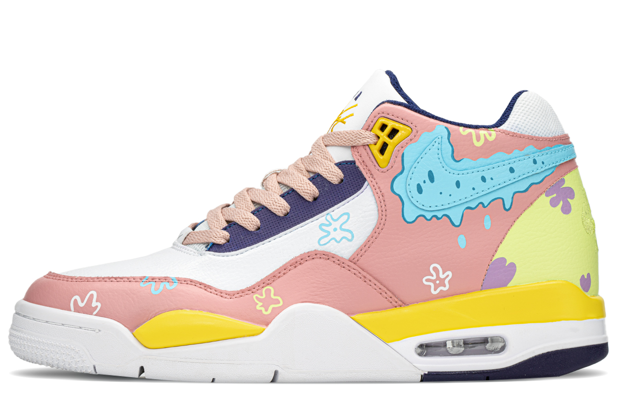 Buy [Custom Shoes] Nike Flight Legacy 'SpongeBob Pink-Blue-Yellow ...