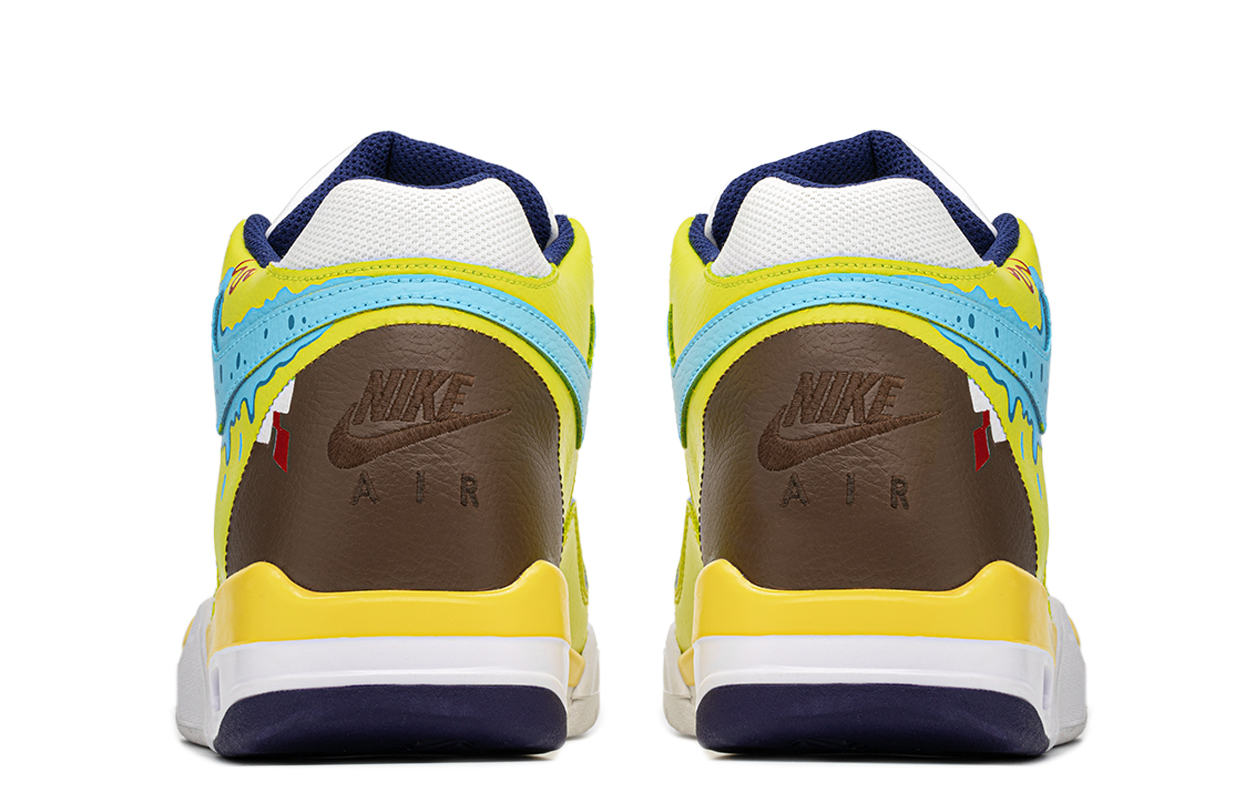 Purchase 【訂製籃球鞋】Nike Flight Legacy FZBB 禮盒 百搭 可愛 海綿寶寶 中筒 復古籃球鞋 男款 黃棕紅