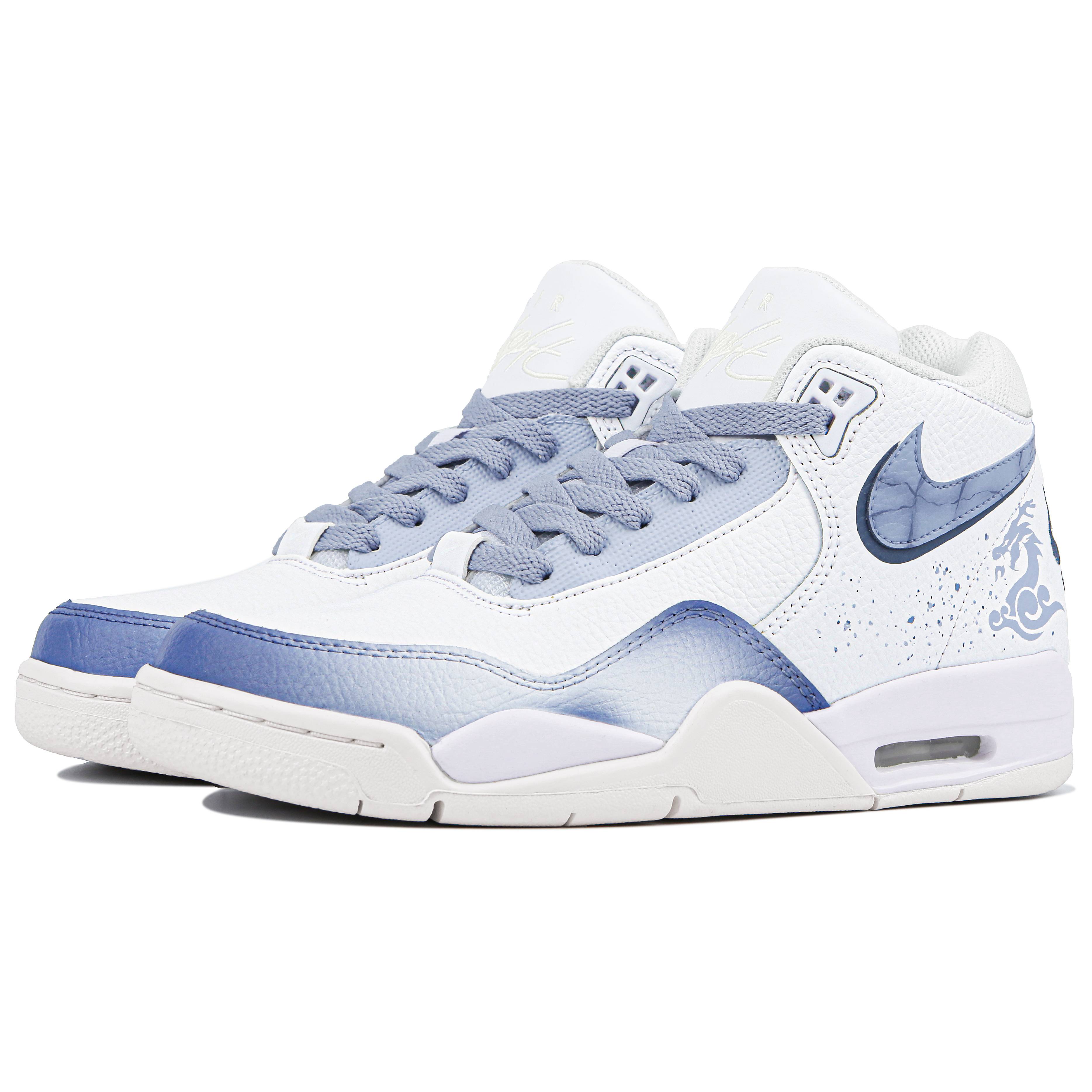 Shop [定制鞋] 耐克飞行传统系列‘春蓝白’ BQ4212-101（Team4-男女款沁春SBOX）