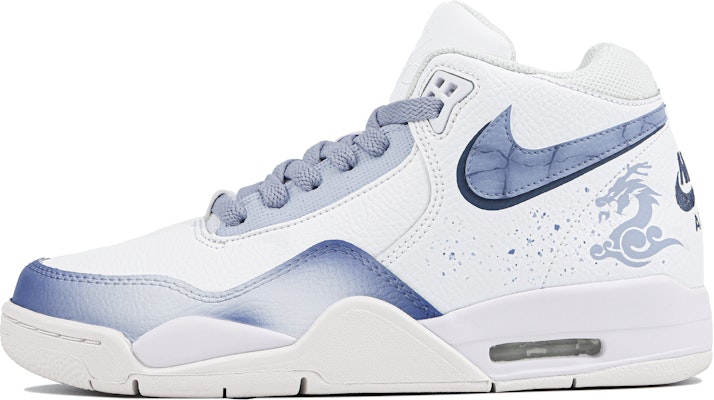 【客製化球鞋】Nike Flight Legacy 沁春 玖柒 新中風 輕巧 中筒 復古籃球鞋 男女款 藍白色 Order 【客製化球鞋】Nike Flight Legacy 沁春 玖柒 新中風 輕巧 中筒 復古籃球鞋 男女款 藍白色