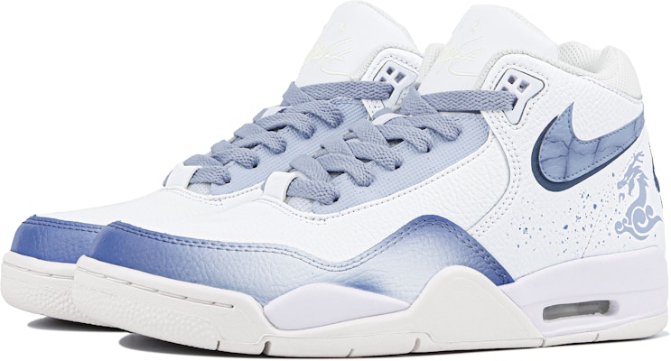 【客製化球鞋】Nike Flight Legacy 沁春 玖柒 新中風 輕巧 中筒 復古籃球鞋 男女款 藍白色 Shop 【客製化球鞋】Nike Flight Legacy 沁春 玖柒 新中風 輕巧 中筒 復古籃球鞋 男女款 藍白色