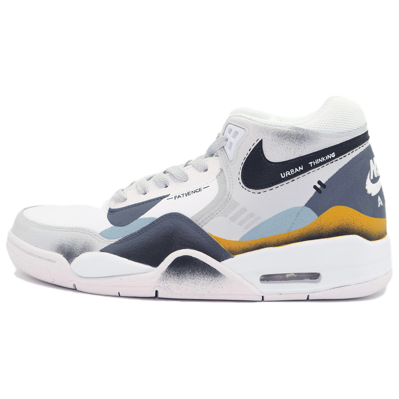 Buy [Zapatillas Personalizadas] Nike Flight Legacy 'Caos Urbano Gris' BQ422-101（Team197-010）