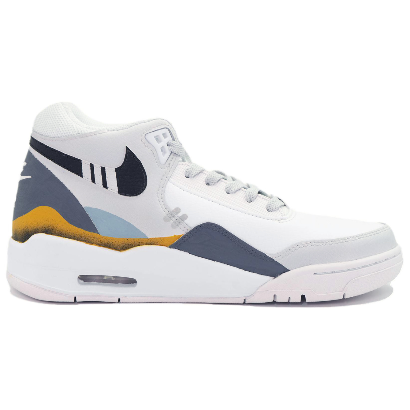 Lookbook [Zapatillas Personalizadas] Nike Flight Legacy 'Caos Urbano Gris' BQ422-101（Team197-010）
