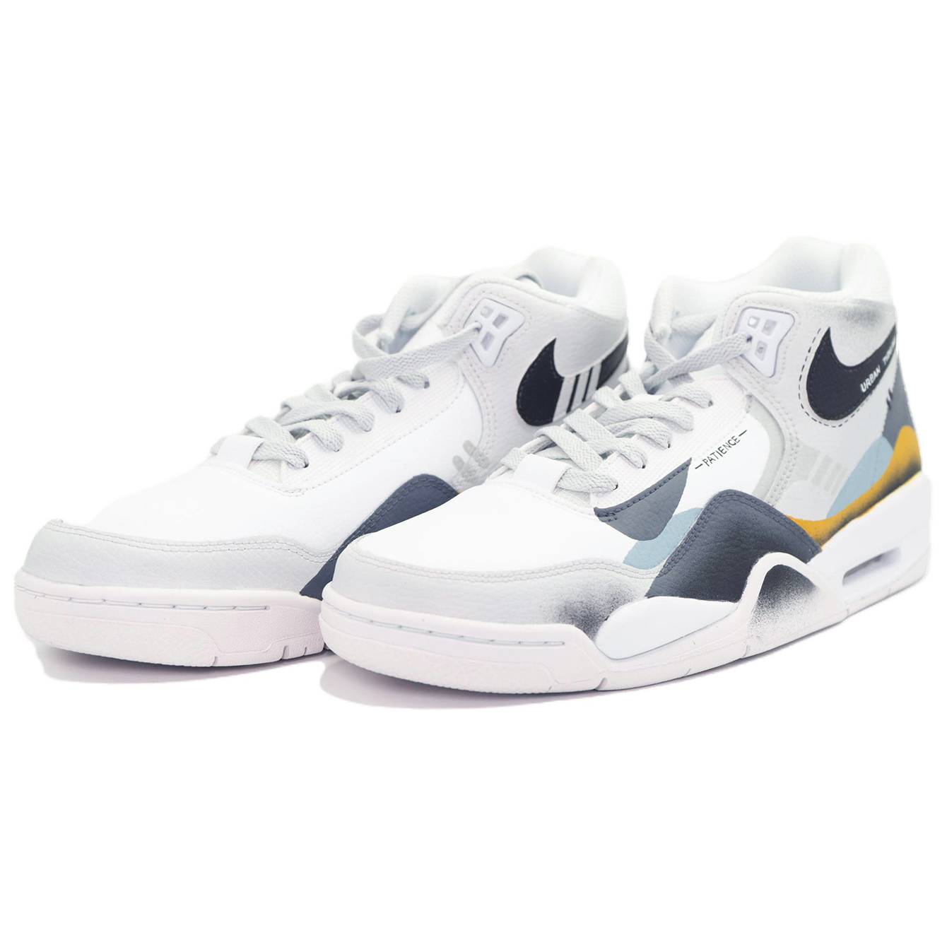 Shop [Zapatillas Personalizadas] Nike Flight Legacy 'Caos Urbano Gris' BQ422-101（Team197-010）
