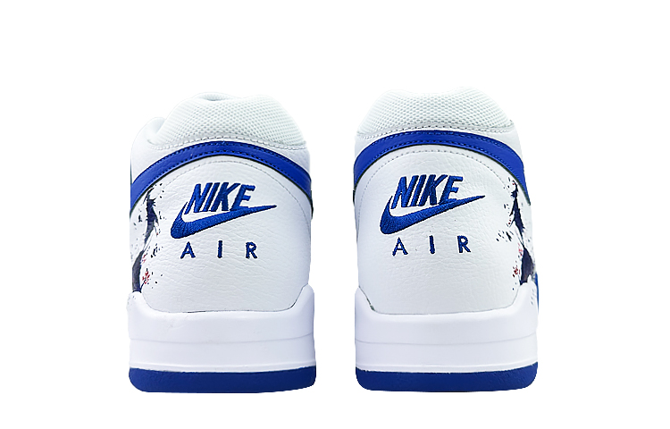 Shop [Zapatos Personalizados] Nike Flight Legacy 'Blanco-Azul Corte Encantado' BQ4212-103-444434