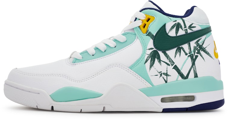 【訂製籃球鞋】 Nike Flight Legacy 811製造 而聽風冷 中式國風 東方美學 手繪 減震防滑耐磨 中筒 復古籃球鞋 男款 白綠 Order 【訂製籃球鞋】 Nike Flight Legacy 811製造 而聽風冷 中式國風 東方美學 手繪 減震防滑耐磨 中筒 復古籃球鞋 男款 白綠