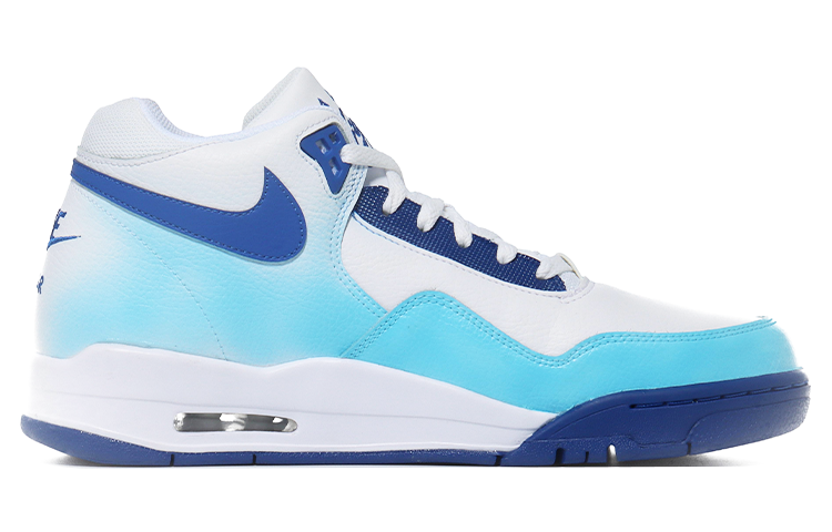 Order 【客製球鞋】 Nike Flight Legacy 碰撞愛心 心動 舒適 潮流 中筒 復古籃球鞋 男款 白藍