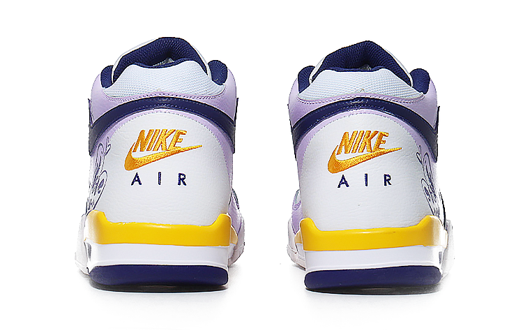 Purchase 【定製球鞋】Nike Flight Legacy 愛的閃耀 碰觸愛心 耐磨 中筒 復古籃球鞋 男款 白藍黃