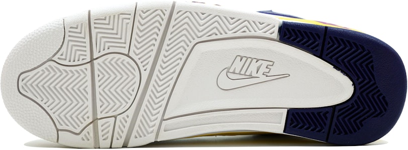 【カスタムシューズ】ナイキ フライトレガシー『ホワイトブルーイエローグラフィティ』 BQ4212-102(Team113-紫金科比) Details for 【カスタムシューズ】ナイキ フライトレガシー『ホワイトブルーイエローグラフィティ』 BQ4212-102(Team113-紫金科比)