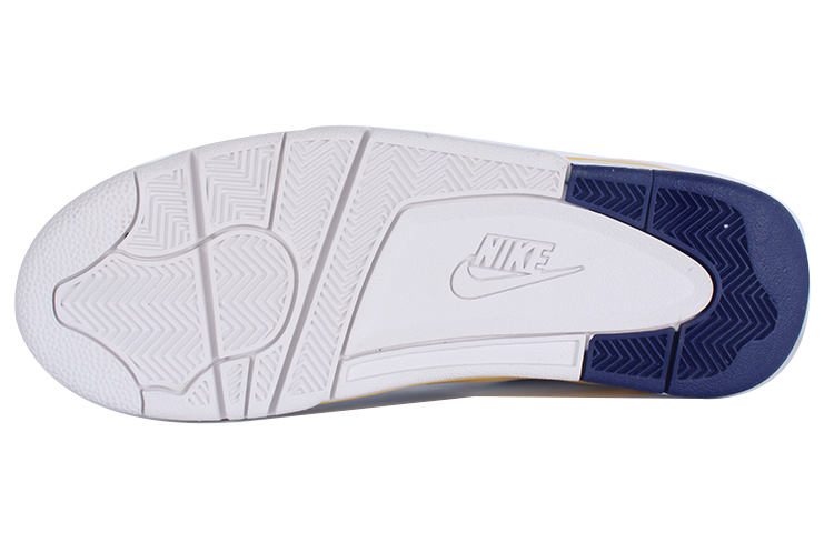 Sizing 【客製化球鞋】Nike Flight Legacy 百搭休閒 輕鬆舒適 防滑耐磨 中筒 復古籃球鞋 男款 白藍黃