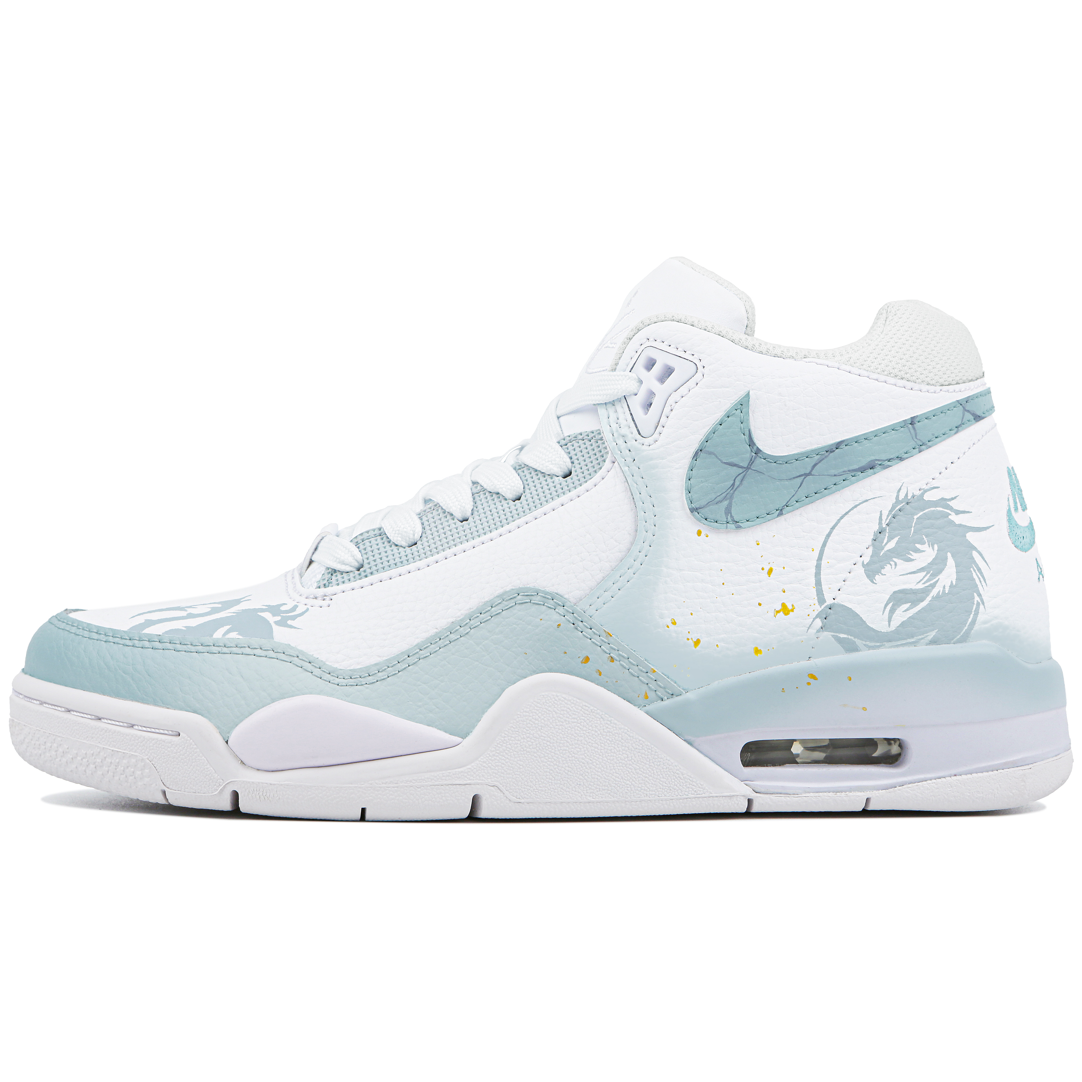 [Custom Shoes] Nike Flight Legacy 'White Jade Dragon' 圖 2
