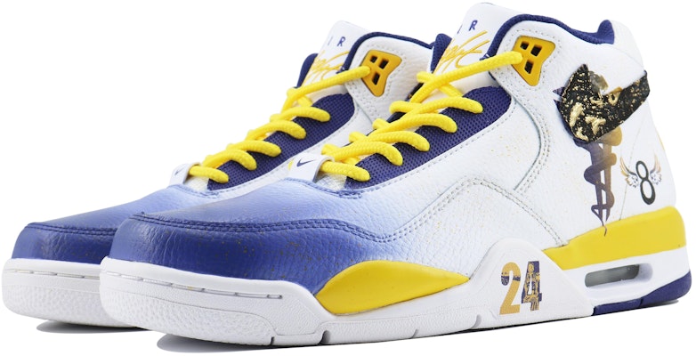 나이키 플라이트 레거시 '용의 해 화이트 블루 옐로우' (Custom Shoes) BQ4212-102(Team168-紫金湖人) Shop 나이키 플라이트 레거시 '용의 해 화이트 블루 옐로우' (Custom Shoes) BQ4212-102(Team168-紫金湖人)