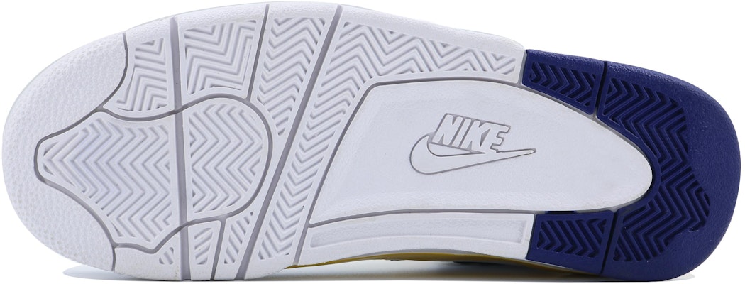 나이키 플라이트 레거시 '용의 해 화이트 블루 옐로우' (Custom Shoes) BQ4212-102(Team168-紫金湖人) Details for 나이키 플라이트 레거시 '용의 해 화이트 블루 옐로우' (Custom Shoes) BQ4212-102(Team168-紫金湖人)