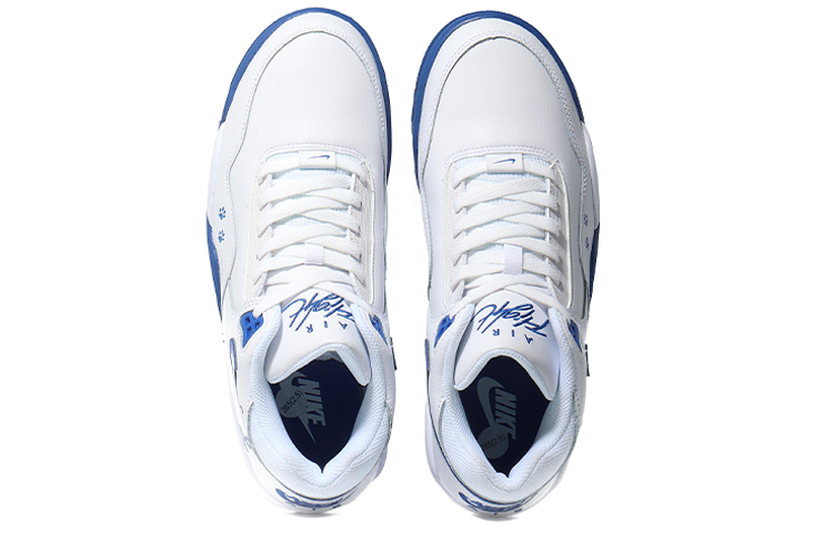 Shop [Kasur Kasut] Nike Flight Legacy Mid 'Lazy Bear - Biru Laut' BQ4212-103(Team10-慵懒大熊猫）