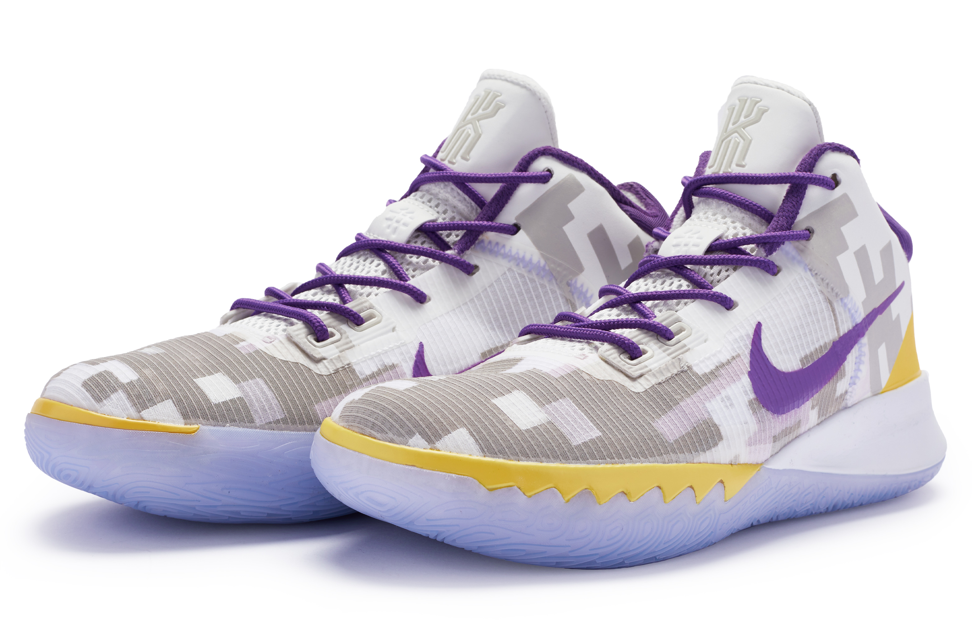 Lookbook [Kasut Custom] Nike Flytrap 4 'Digital Ungu Emas Camo' CT1973-101(TeamR-男款数码紫金迷彩)