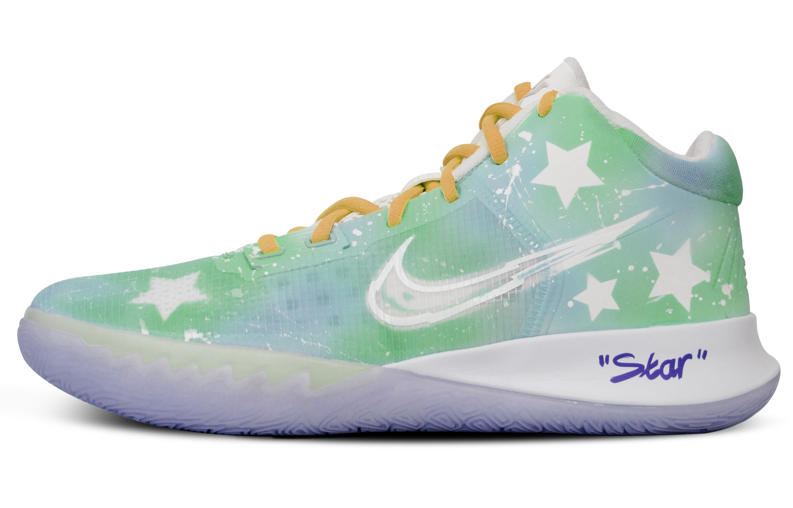 [Custom Shoes] Nike Flytrap 4 'Green Galaxy Gradient'