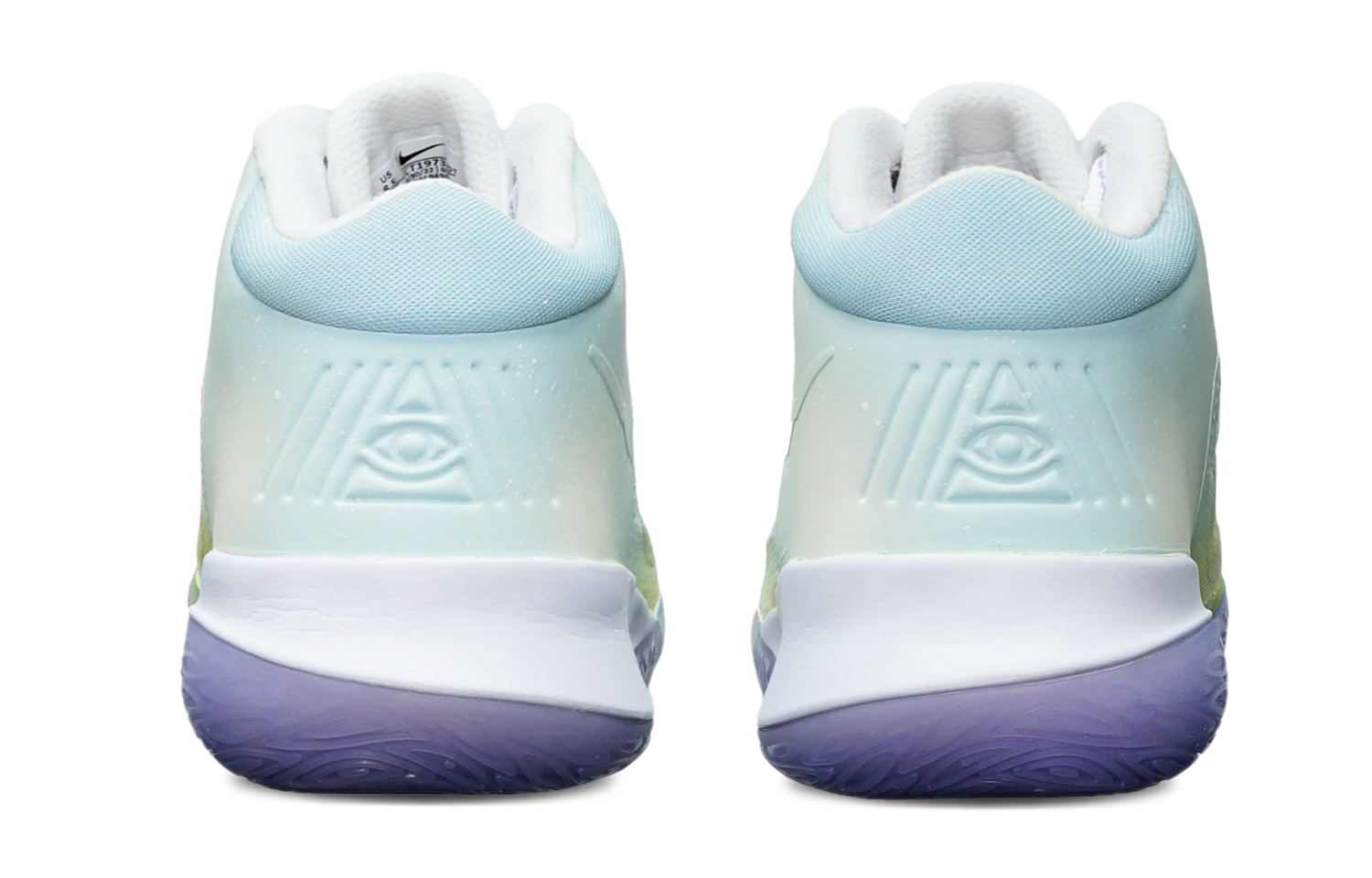 Shop [Kasut Tersuai] Nike Flytrap 4 'Hijau Kuning Biru Gradien' CT1973-101(TeamT-渐变绿黄蓝S-BOX)