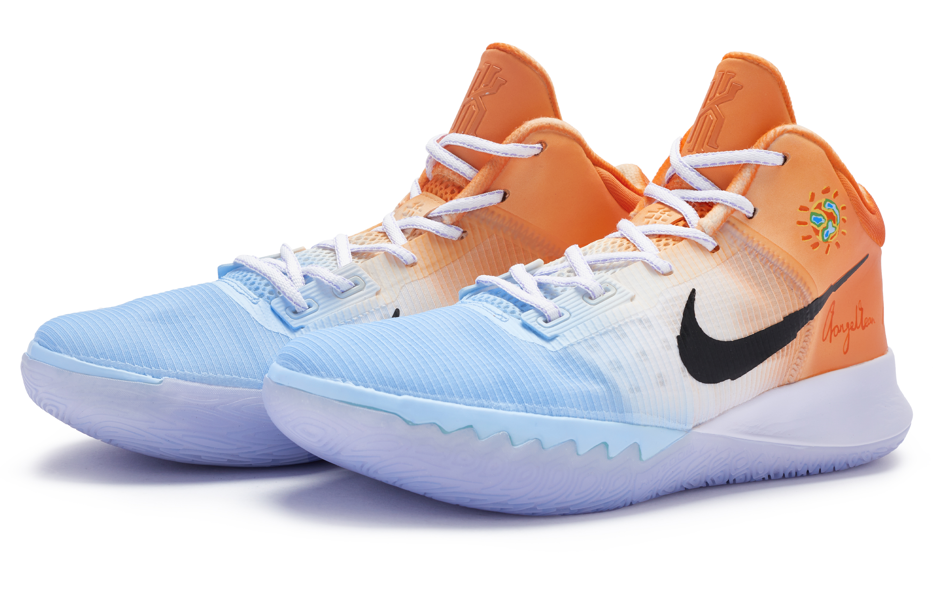 Lookbook [Kasut Custom] Nike Flytrap 4 'Oren Ungu' CT1973-101(Team80-男款橘子海S-BOX)