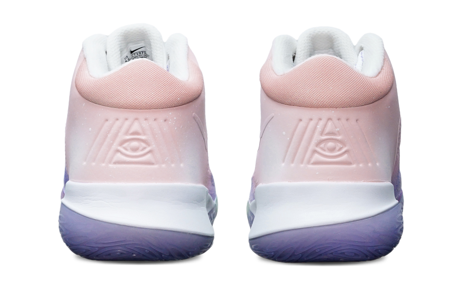 Shop Kasut Nike Flytrap 4 'Gradasi Dopamin Ungu-Merah Jambu' [Kasut Kustom] CT1973-101(TeamT-渐变紫粉S-BOX)