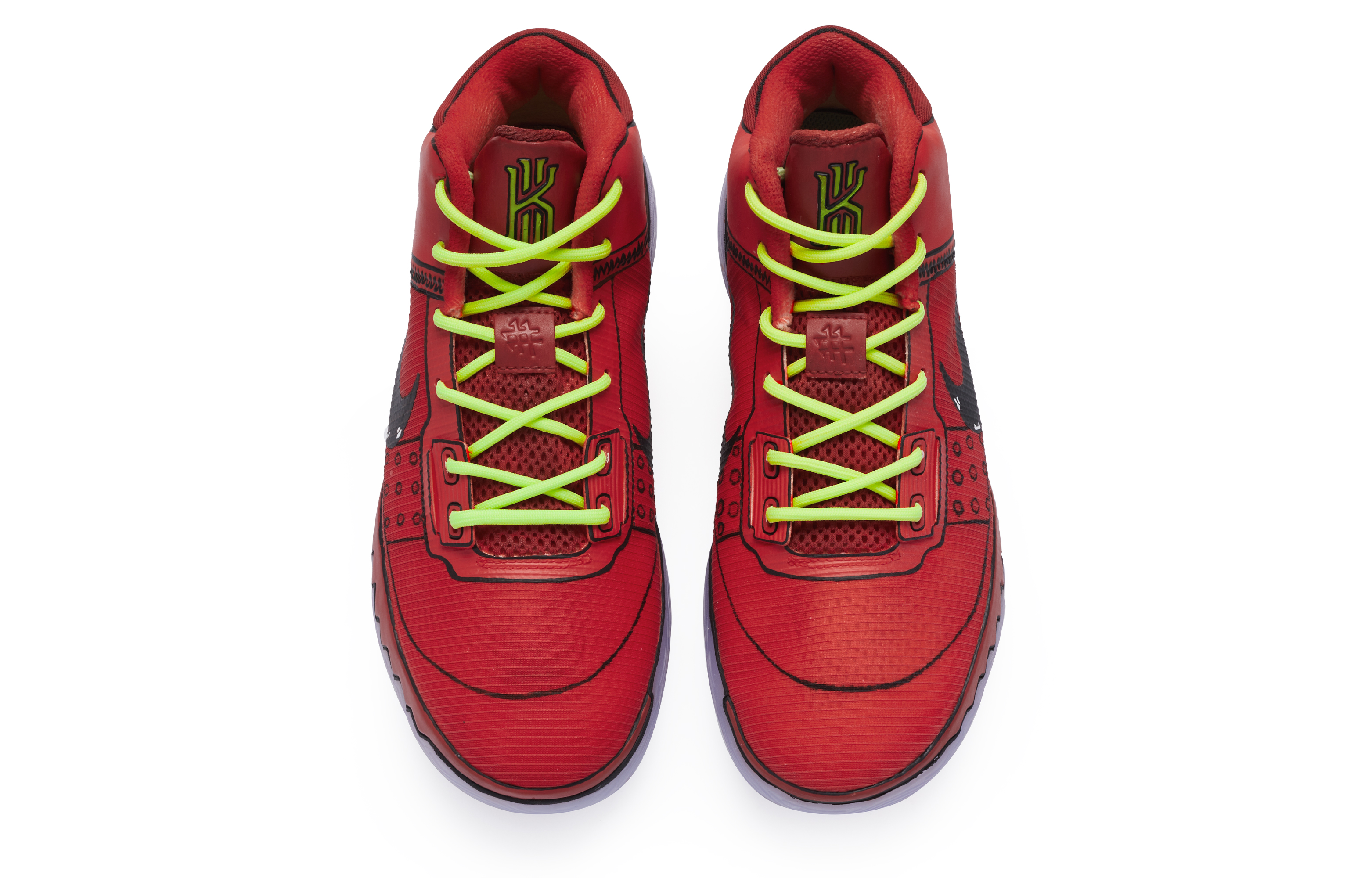 Shop [Kasur Kustom] Nike Flytrap 4 'Merah Hitam' CT1973-101(Team80-男款赤木S-BOX)