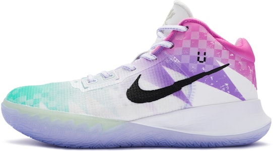 【定製籃球鞋】Nike Flytrap 4 BIGNIU 馬賽克新星 防滑耐磨 中筒 籃球鞋 男款 白綠紫紅 Buy 【定製籃球鞋】Nike Flytrap 4 BIGNIU 馬賽克新星 防滑耐磨 中筒 籃球鞋 男款 白綠紫紅