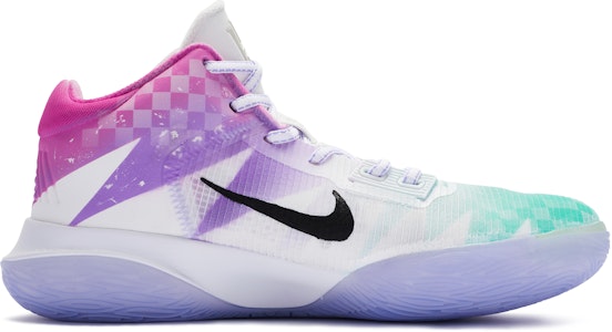 【定製籃球鞋】Nike Flytrap 4 BIGNIU 馬賽克新星 防滑耐磨 中筒 籃球鞋 男款 白綠紫紅 Order 【定製籃球鞋】Nike Flytrap 4 BIGNIU 馬賽克新星 防滑耐磨 中筒 籃球鞋 男款 白綠紫紅