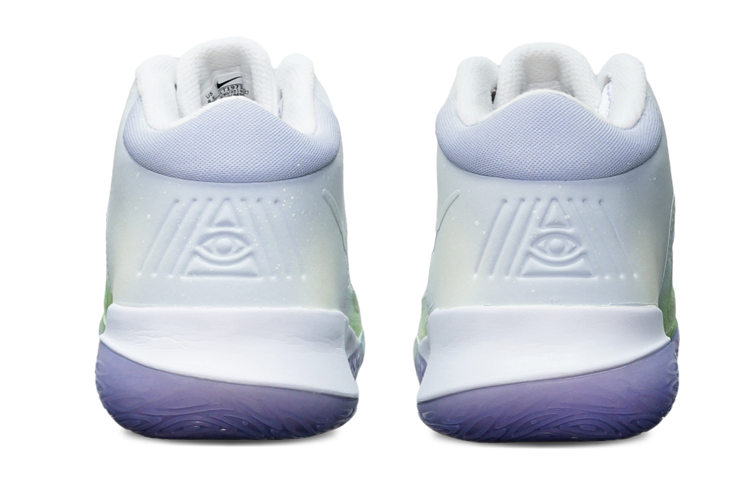 Shop [Kasut Custom] Nike Flytrap 4 EP 'Hijau Biru Dopamin Peluntur' CT1973-101(TeamT-渐变绿蓝S-BOX)