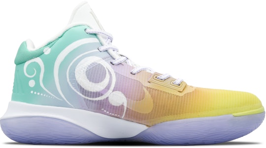 【定製籃球鞋】Nike Flytrap 4 EP 漩渦 中筒 籃球鞋 男款 黃紫綠 Order 【定製籃球鞋】Nike Flytrap 4 EP 漩渦 中筒 籃球鞋 男款 黃紫綠