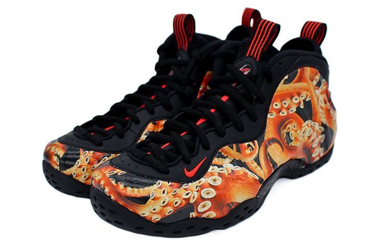 Lookbook [Zapatillas Personalizadas] Nike Foamposite One 'Air Lava' 314996-014(Team2-八爪鱼喷)