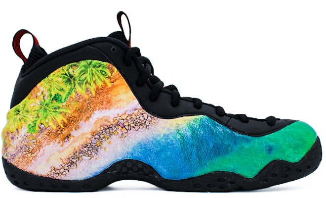 【訂製球鞋】 Nike Foamposite One 海浪海灘噴泡 中幫 復古籃球鞋 男款 綠黃色 Order 【訂製球鞋】 Nike Foamposite One 海浪海灘噴泡 中幫 復古籃球鞋 男款 綠黃色