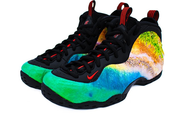 【訂製球鞋】 Nike Foamposite One 海浪海灘噴泡 中幫 復古籃球鞋 男款 綠黃色 Lookbook 【訂製球鞋】 Nike Foamposite One 海浪海灘噴泡 中幫 復古籃球鞋 男款 綠黃色