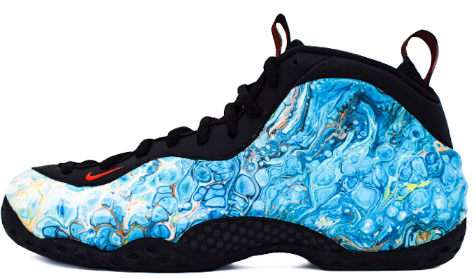 【定制鞋款】耐克Foamposite One‘黑蓝’ 314996-014(Team2-气泡水墨喷) Buy 【定制鞋款】耐克Foamposite One‘黑蓝’ 314996-014(Team2-气泡水墨喷)
